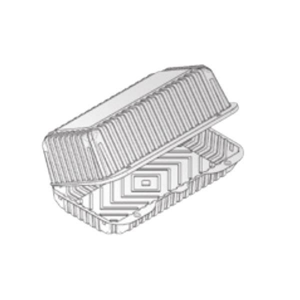 Pojemnik cukierniczy z pokrywką 2038 F-38 RPET 242x140x91 mm | 50 szt
